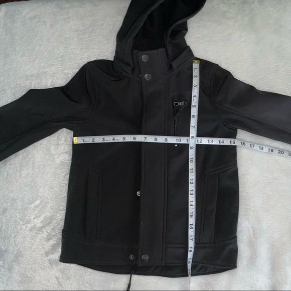 Urban Republic Soft Shell Jacket Boys size 7 XL  Zip Off Hood black kids @ - Picture 10 of 12